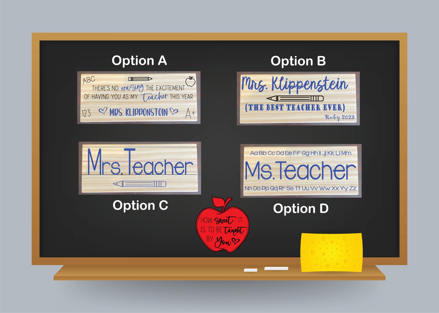 Whiteboard/Chalkboard Eraser Gift set