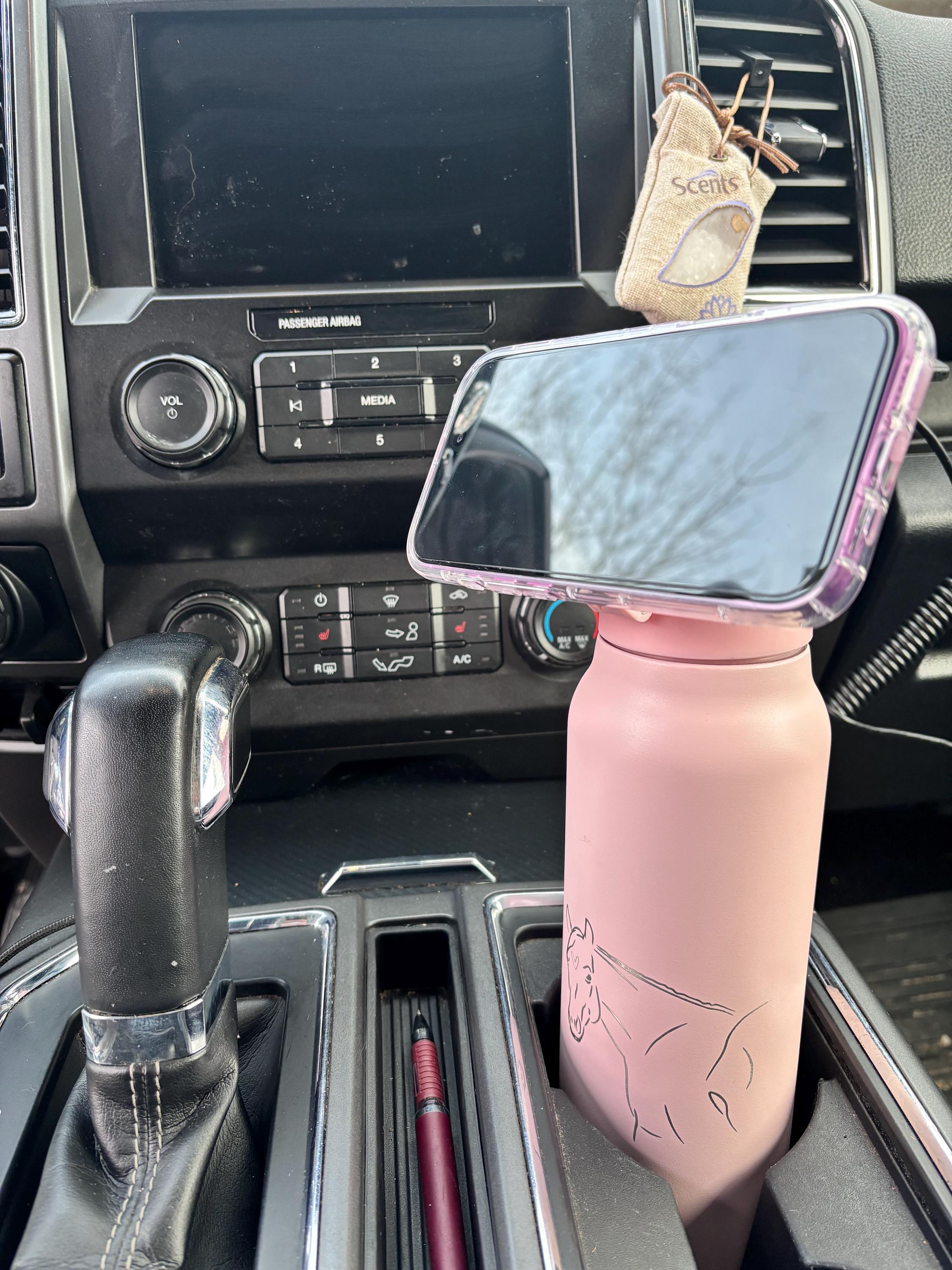 Water Bottle with Phone Holder