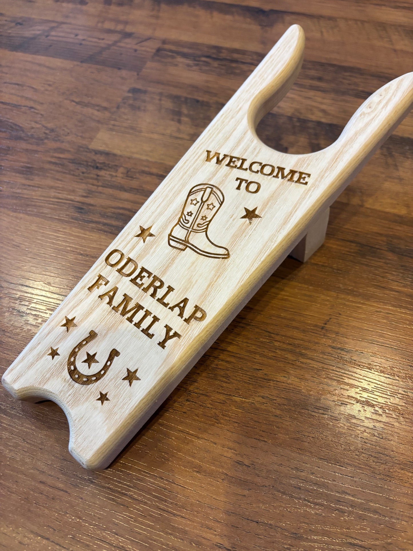 Custom Wood Boot Jack