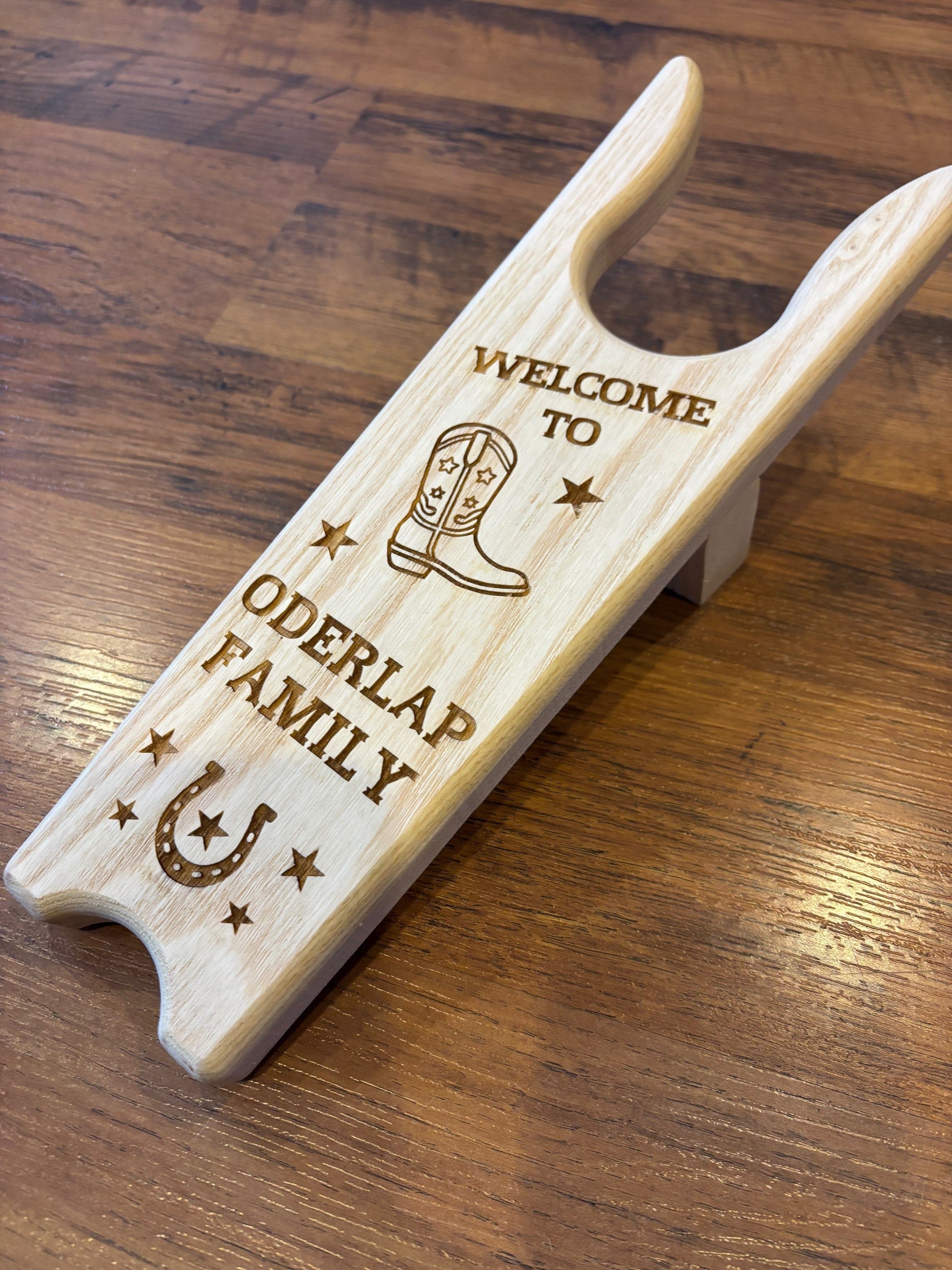 Custom Wood Boot Jack