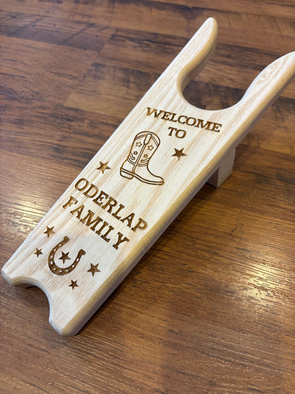 Custom Wood Boot Jack