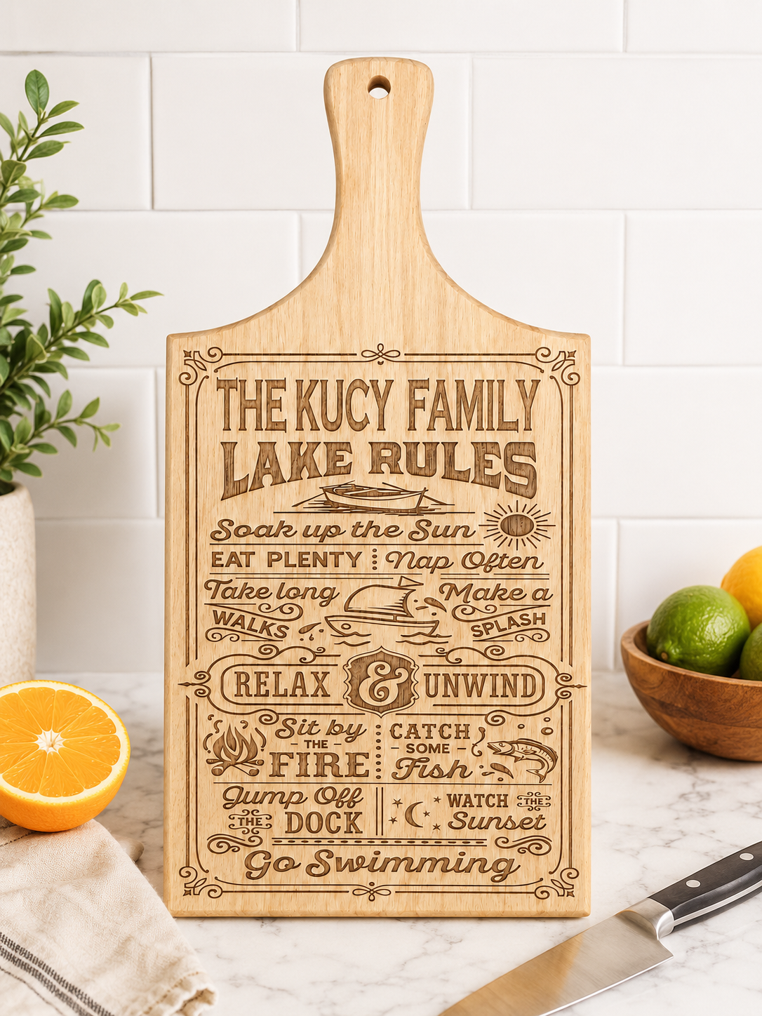 Premium Wood Cutting Board