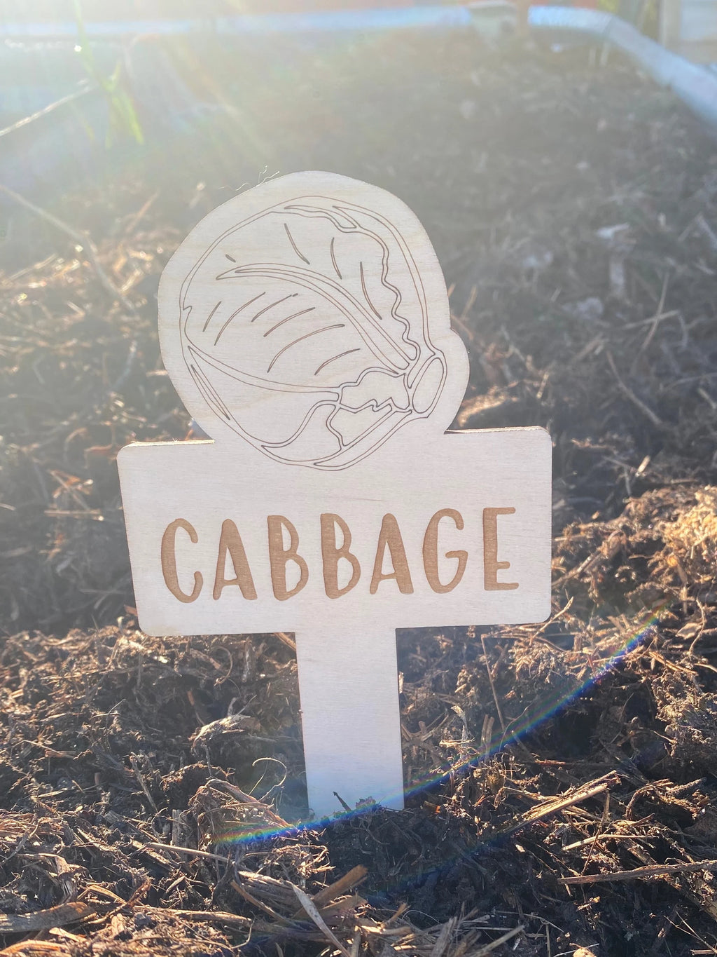 Wood Garden Row Markers