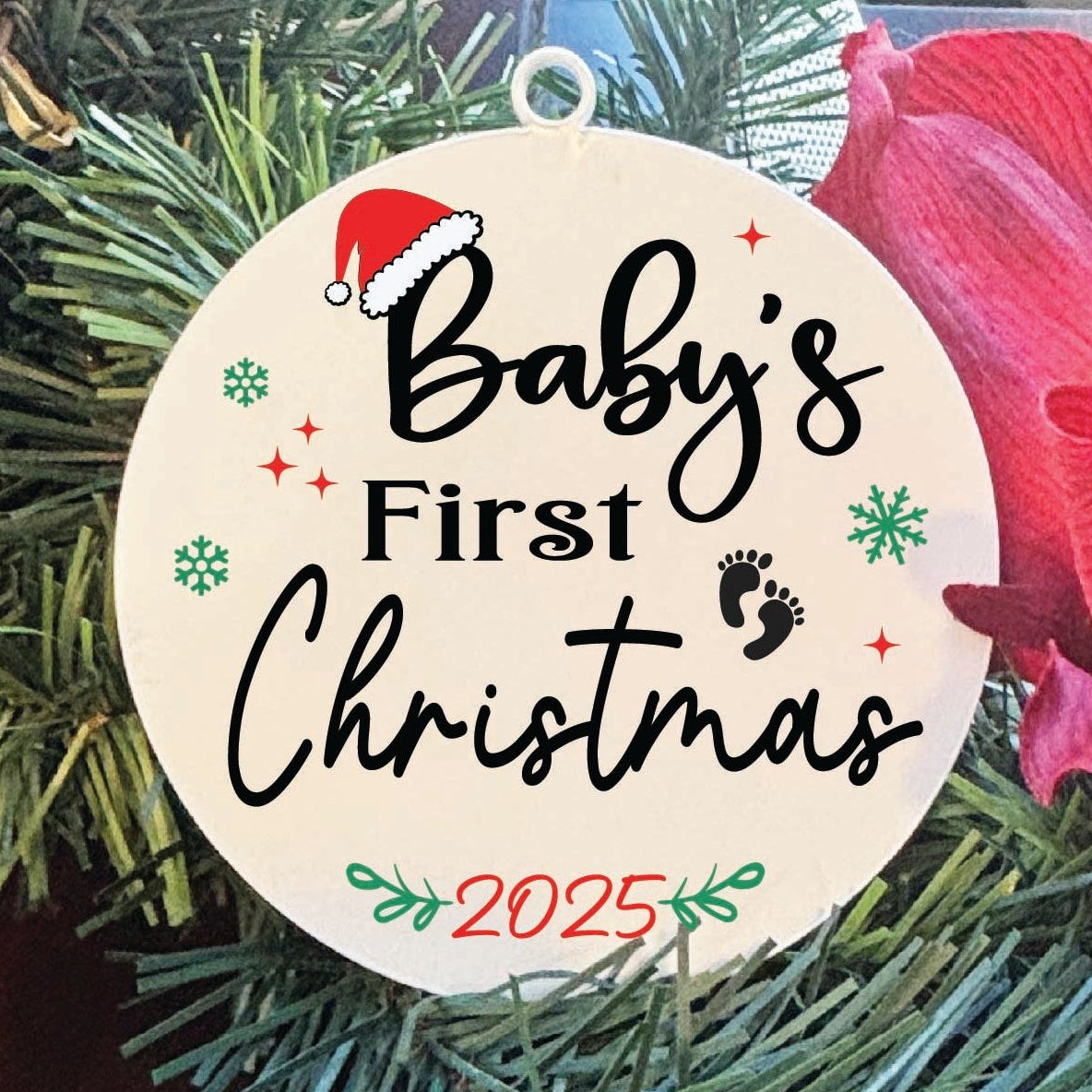 4-inch acrylic [ornament name] Christmas ornament