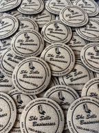 Engraved Cork Coasters, Set of 4