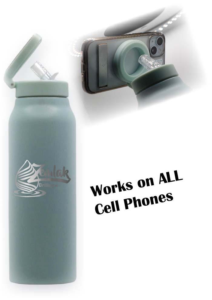 Water Bottle with Phone Holder