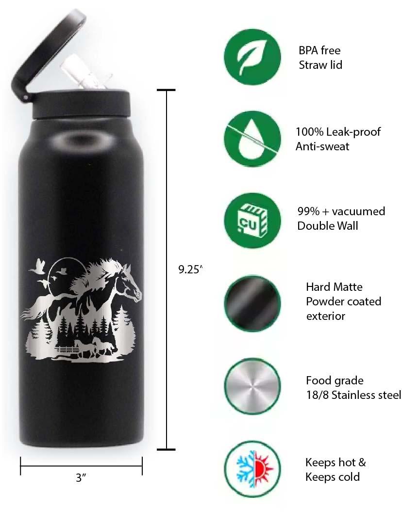 Water Bottle with Phone Holder