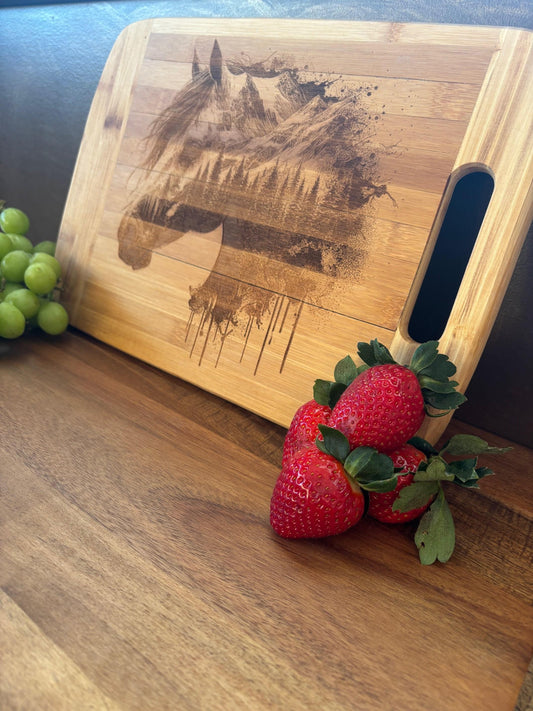 Engraved Bamboo Cutting Board
