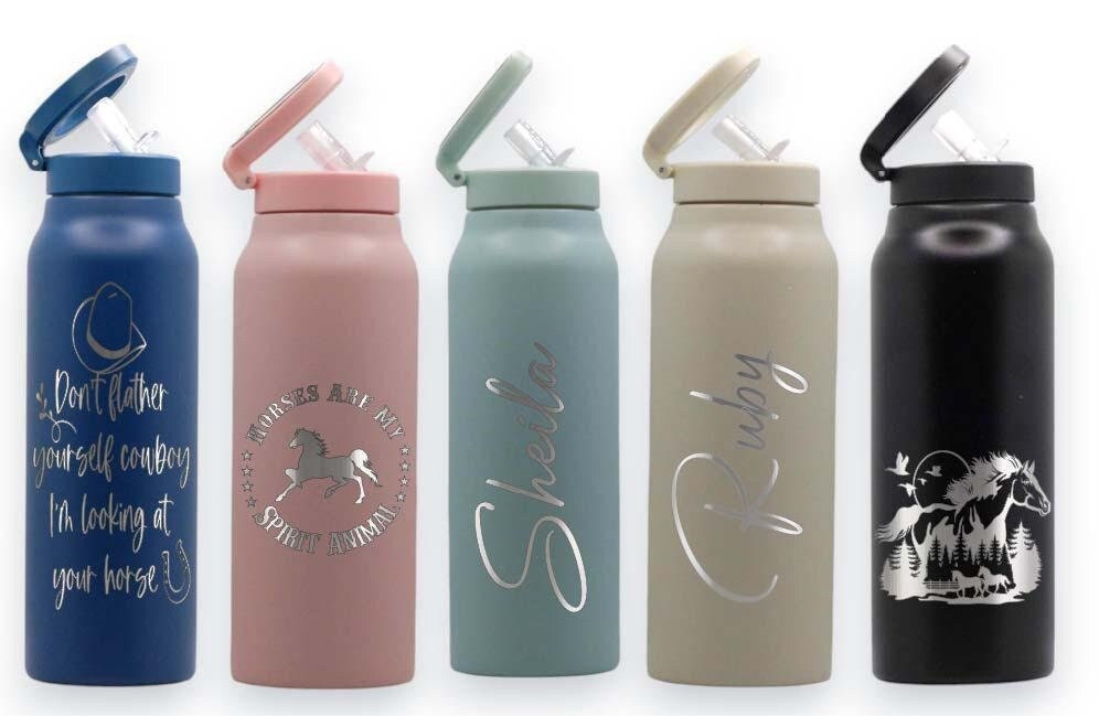 Water Bottle with Phone Holder