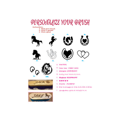 Premium Wooden Horse Grooming Brush