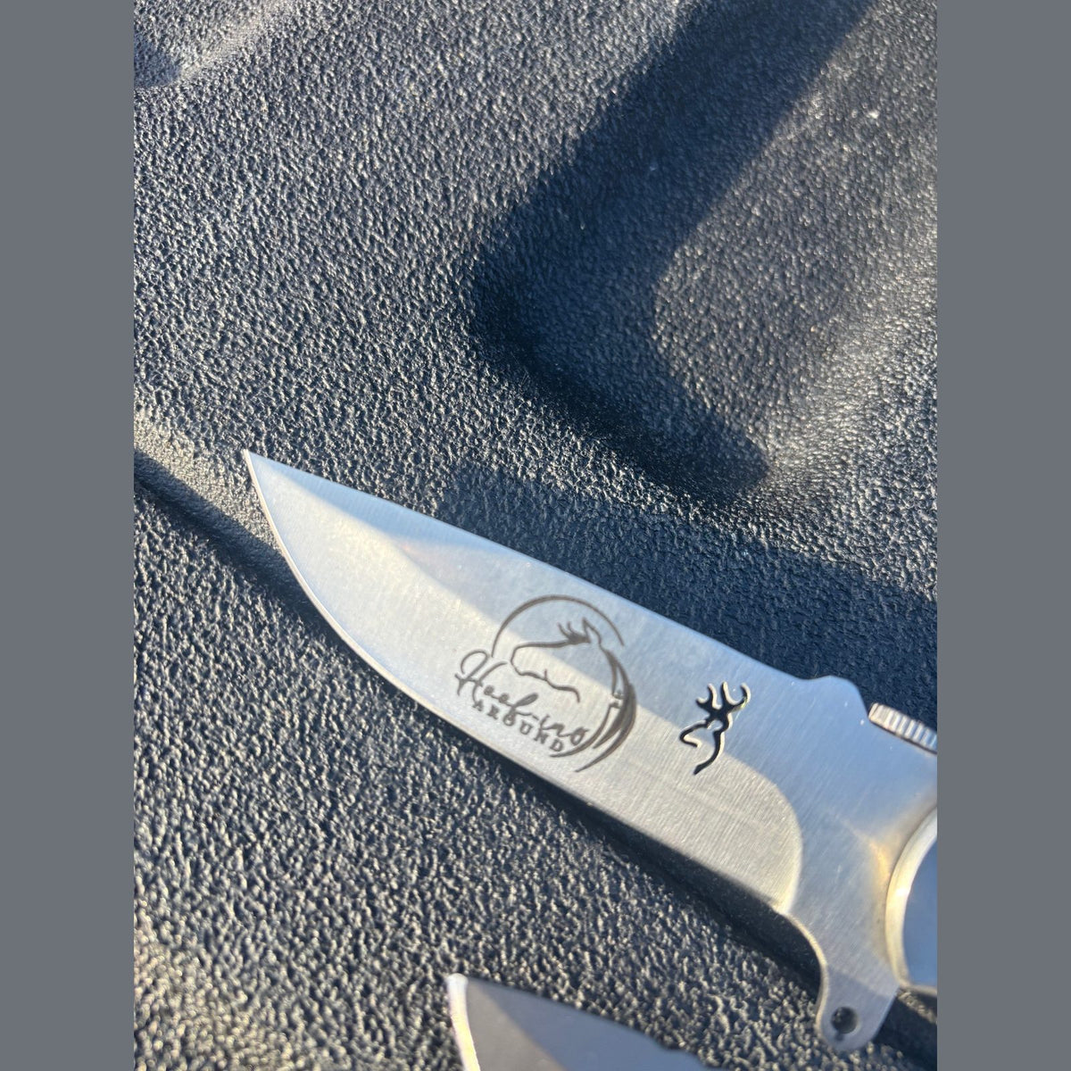 Personalized wood-handled pocket knife