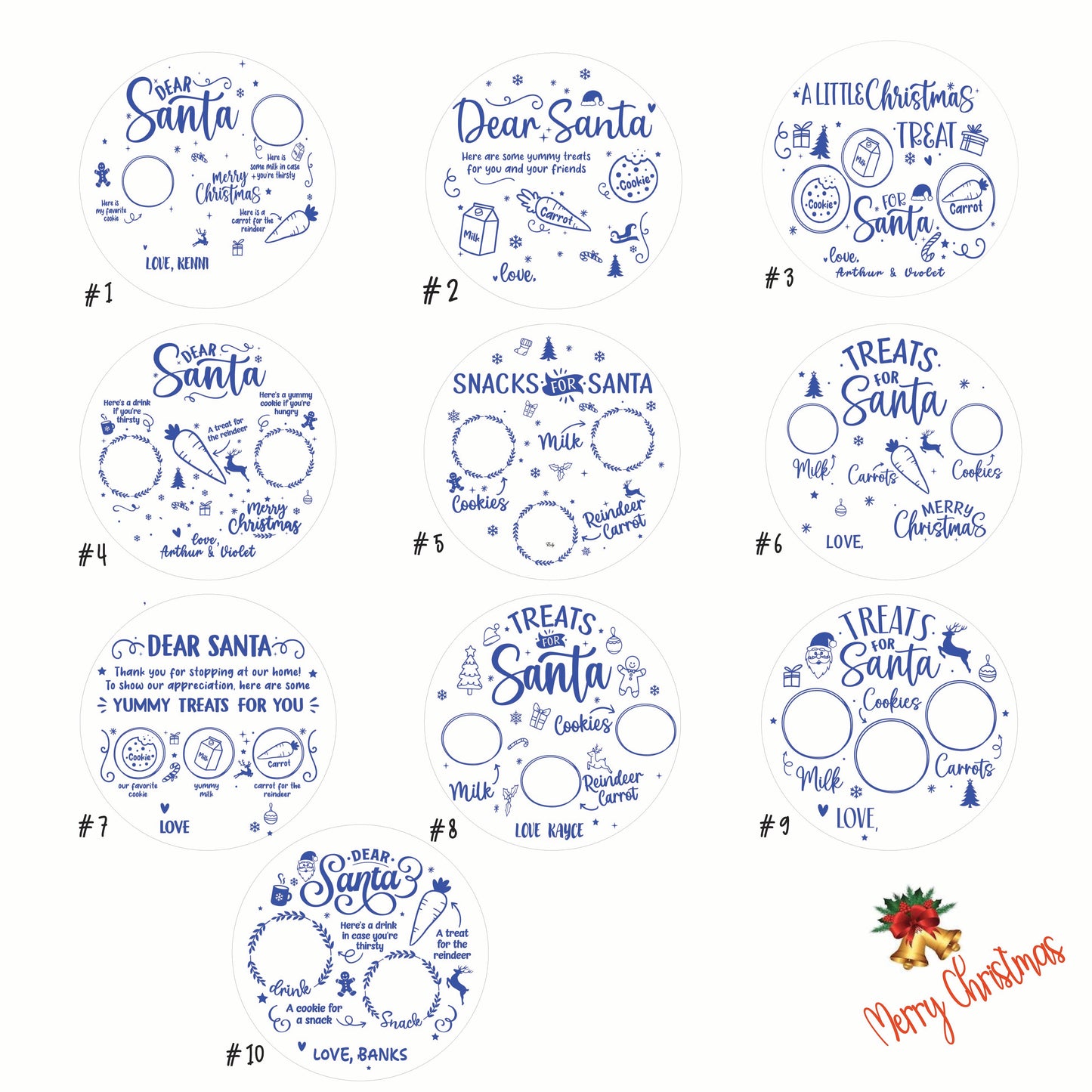 Personalized Santa Tray