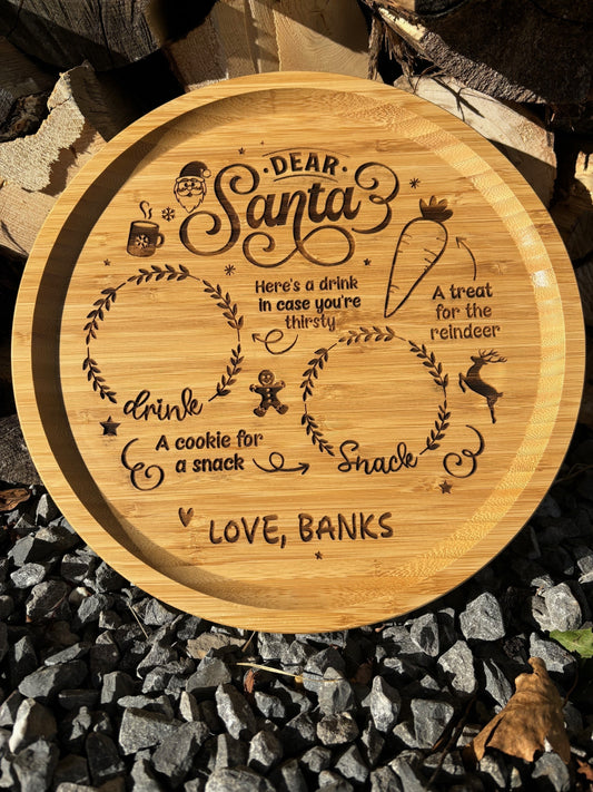Personalized Santa Tray