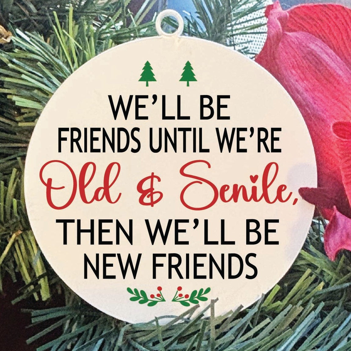 4-inch acrylic [ornament name] Christmas ornament