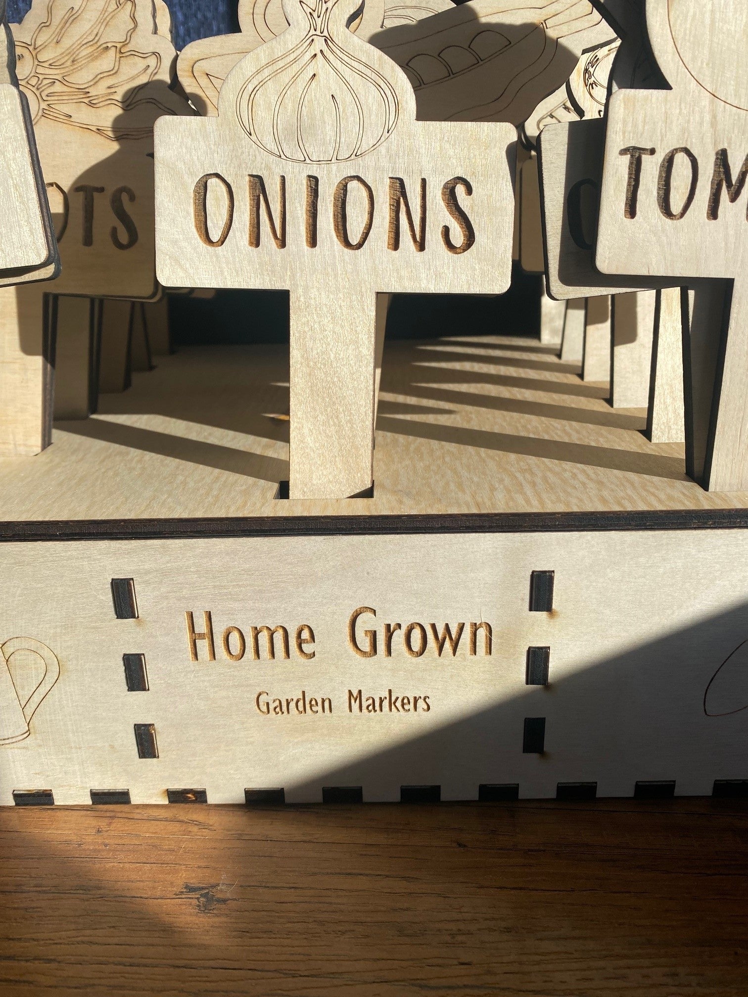 Wood Garden Row Markers
